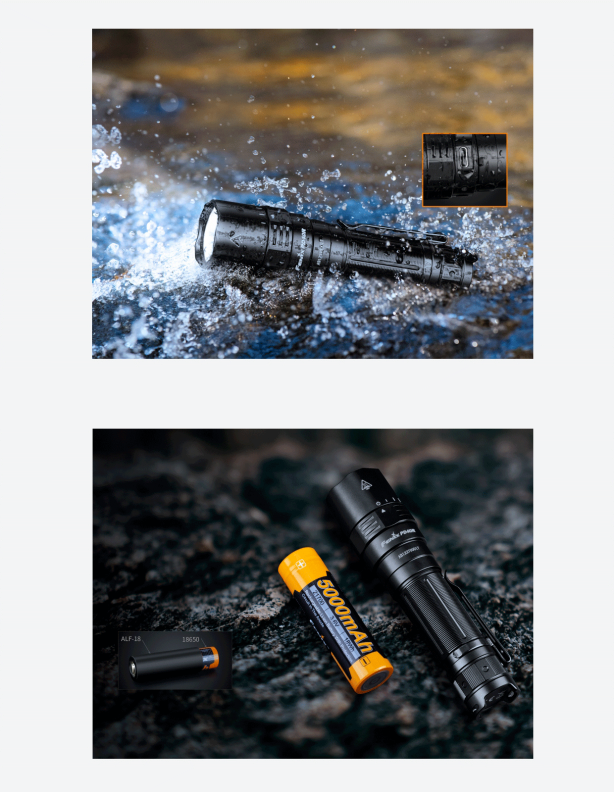 Fenix PD40R V2- 3000 lumenes LED-es zseblámpa