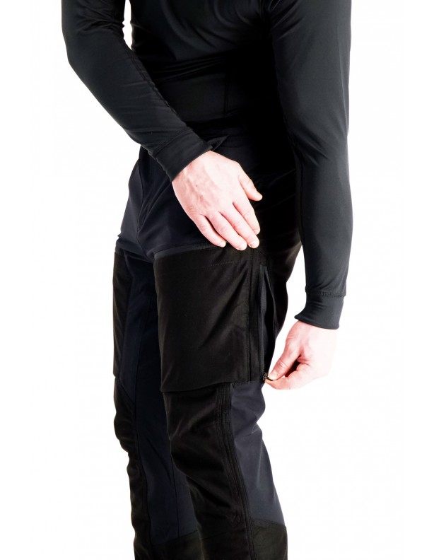 Vapor Pro black - lekkie spodnie z częściową membraną Alaska