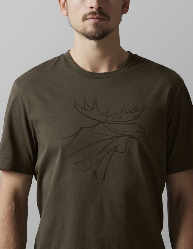 Sommer-T-Shirts Grafik 2er-Pack Weide grün / grau DO 5XL!