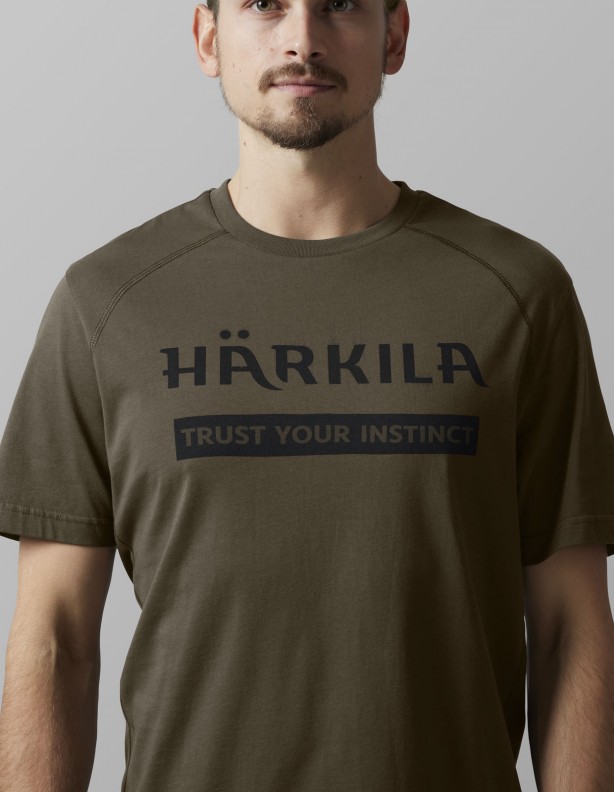 Nyári pólók Logo 2-pack fűzfa zöld / fekete NAGY MÉRET!