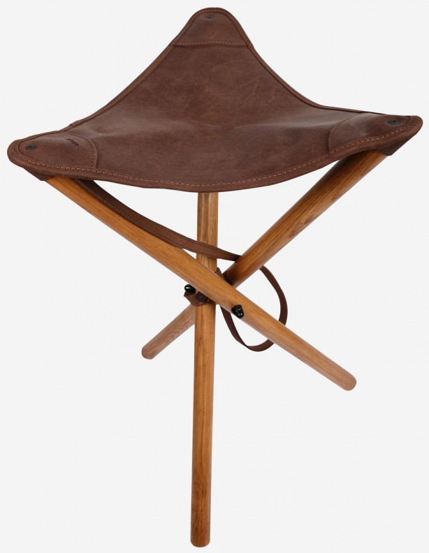 Tabouret de chasse confort - avec siège en cuir