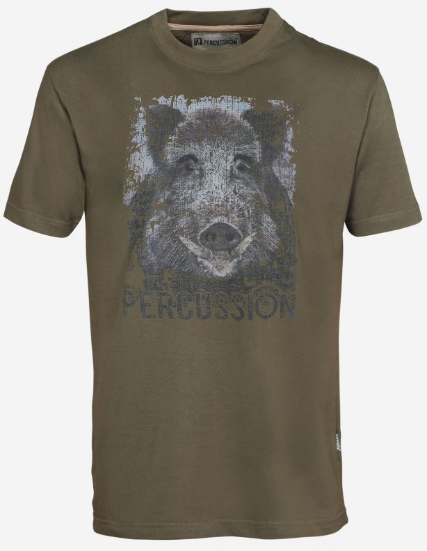 Percussion Boar new - bawełniana koszulka z dzikiem