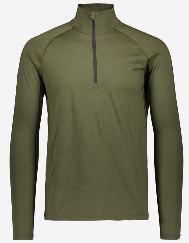 Merino Half Zip Alaska - thin T-shirt 87% merino wool