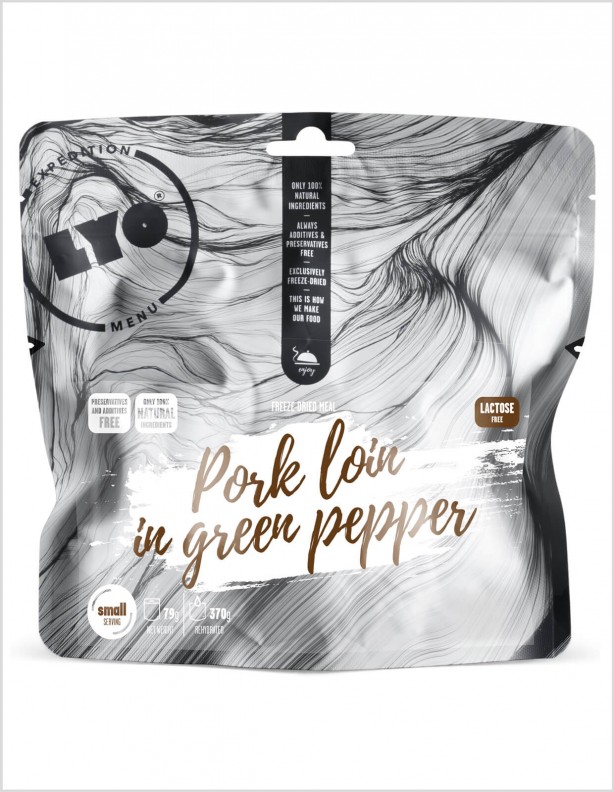Freeze-dried dish Pork loin in pepper sauce with potatoes 370g