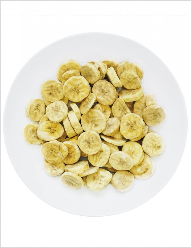 Freeze-dried dish, delicious banana.
