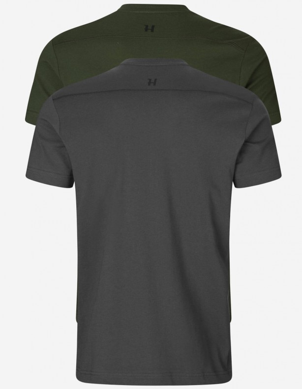 Logo letné tričká 2-pack duffel green/phantom LARGE SIZE!
