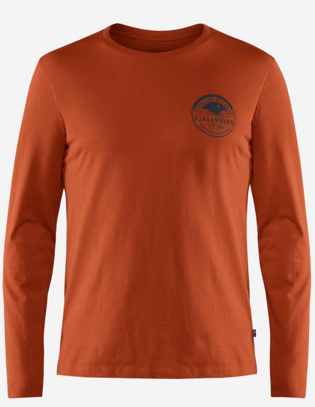 Forever Nature Badge L/S őszi levél - pamut póló
