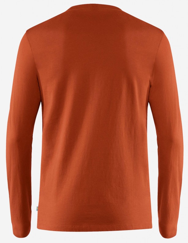 Forever Nature Badge L/S feuille d'automne - T-shirt en coton