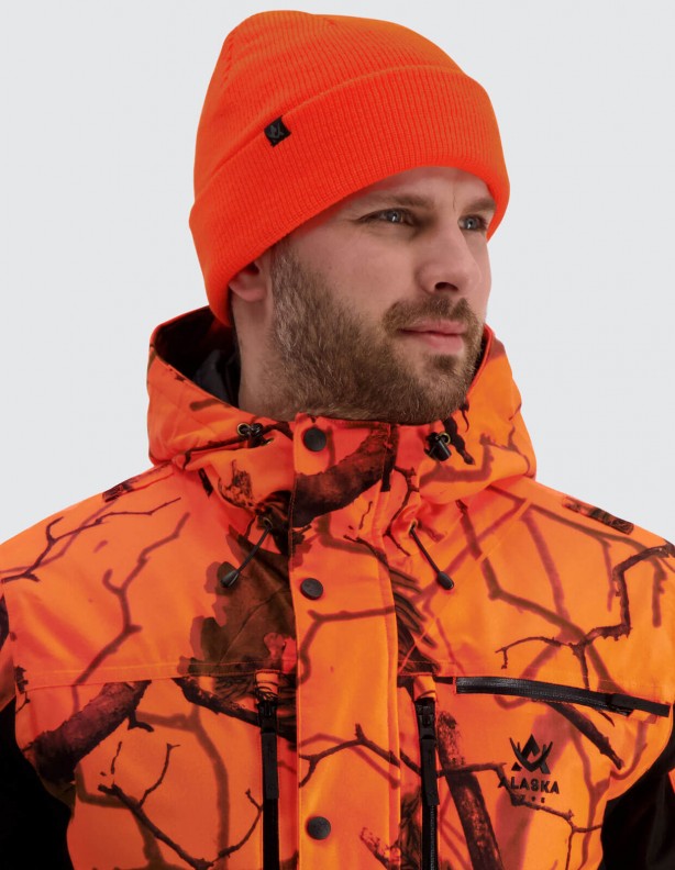 Merino wool cap orange