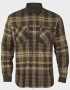 Pajala beige w/brown - warm flannel shirt size up to 5XL!