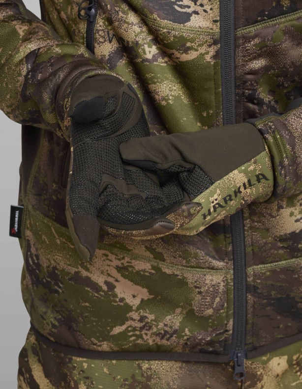 Deer Stalker camo fleece - Флисовые перчатки Harkila