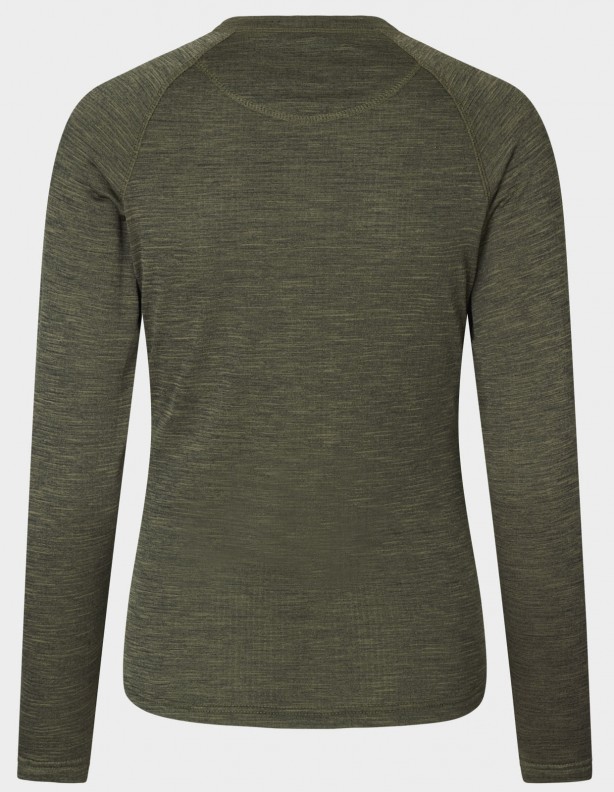 Active L/S Women Tannengrün - langärmeliges technisches T-shirt