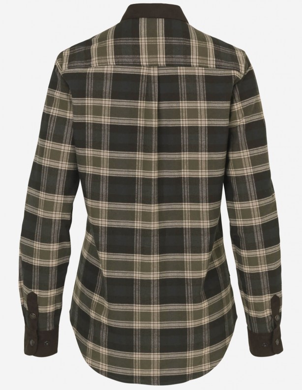 Рубашка Aivak L/S женская оливковая - рубашка из плотного хлопка