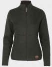 Metso full zip women willow green - warm sweater