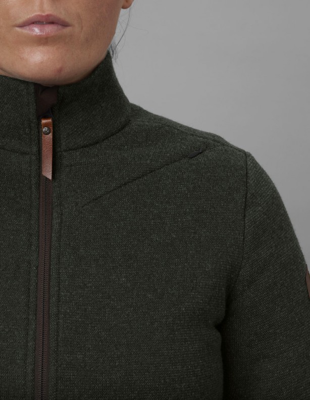 Metso Full Zip Damen weidengrün - warmer Pullover