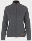 Metso Full Zip Damen schiefergrau - warmer Pullover