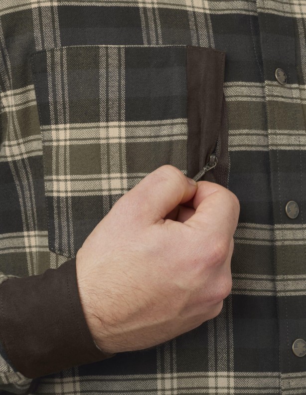 Aivak L/S tričko olivové - silné bavlněné tričko