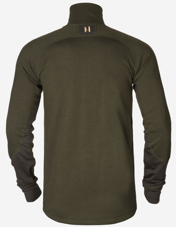 Base Warm Zip Neck - Harkila's warm underwear 60% wool.