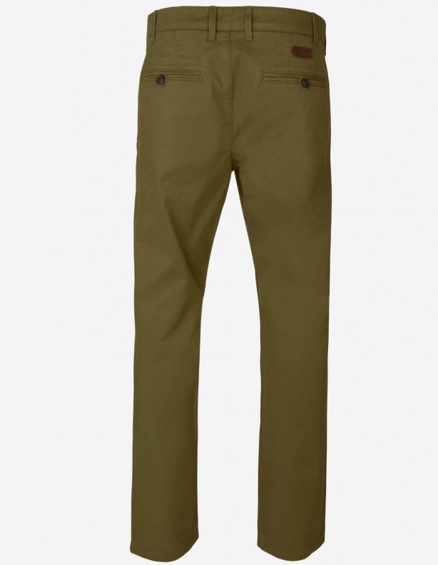 Chinos Norberg vert hêtre - pantalon en coton pour toutes les occasions