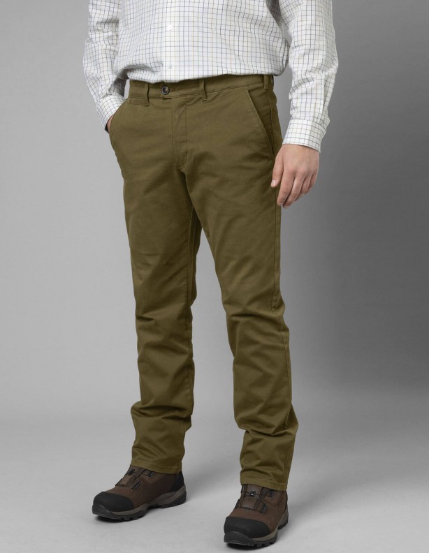 Norberg chinos beech green - cotton pants for any occasion