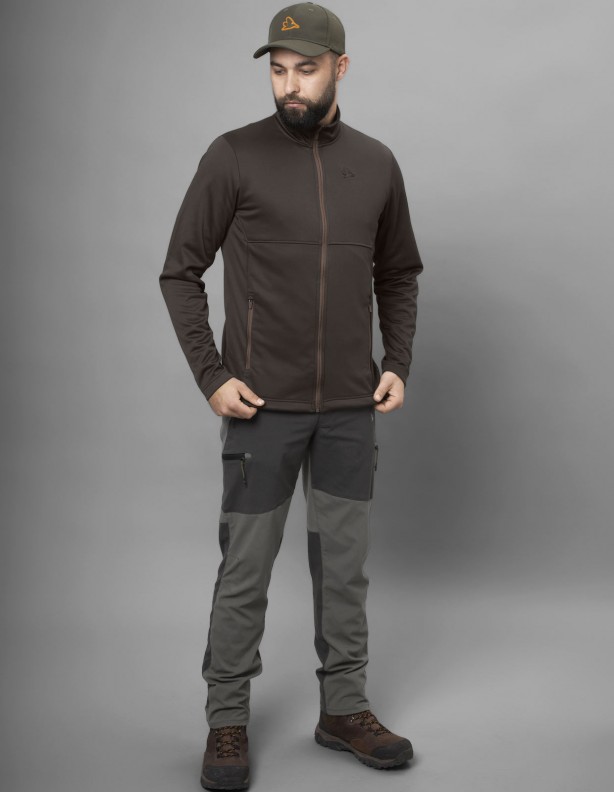 Elliot dark brown - thin men's fleece
