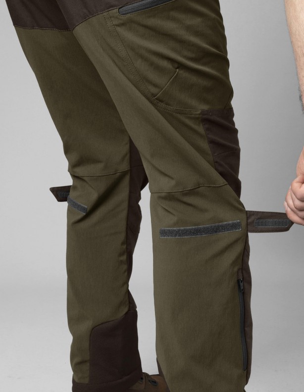 Letné nohavice Ragnar – elastické nohavice pre aktívnych ľudí, farba willow green