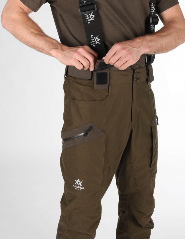 Alaska Active Ms moss brown - summer pants with membrane