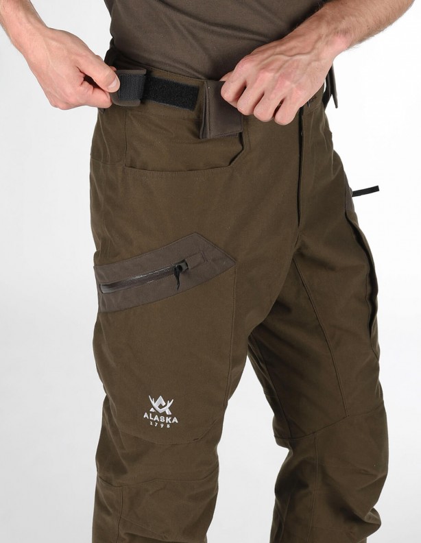 Alaska Active Ms moss brown - summer pants with membrane