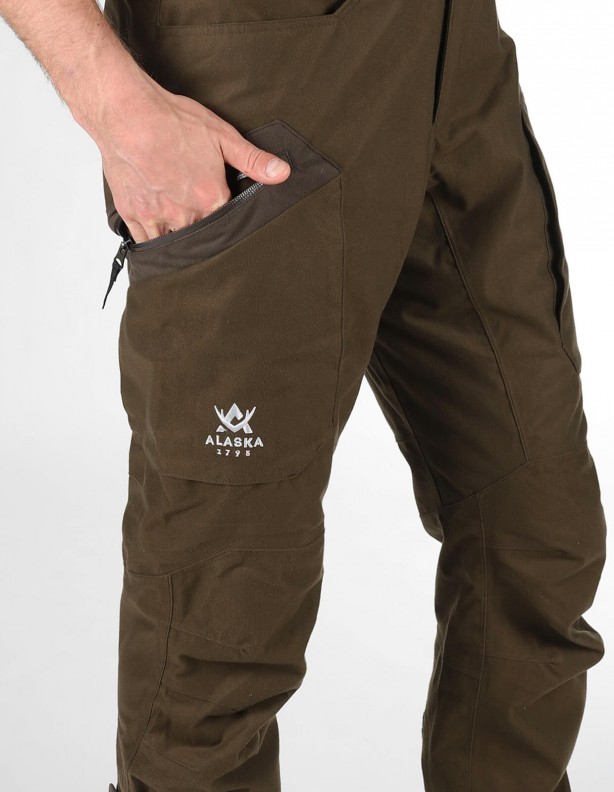 Alaska Active Ms moss brown - summer pants with membrane