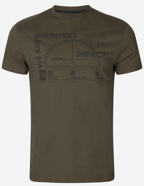 Harkila Impact vert saule - T-shirt d'été 100% coton
