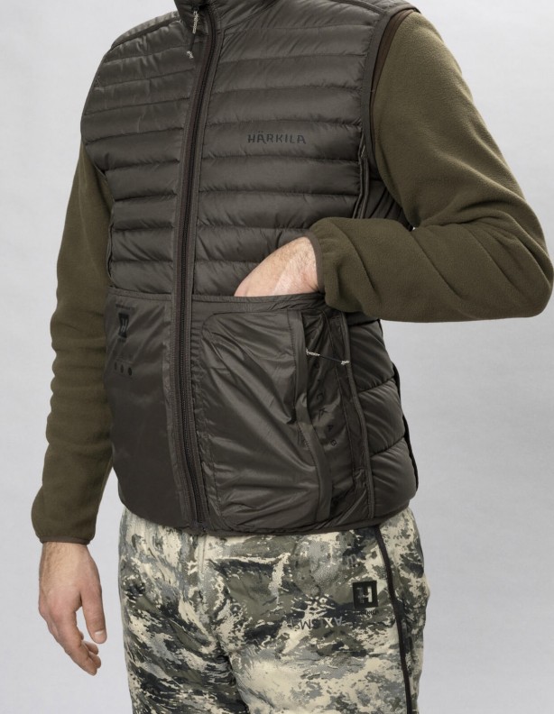 Harkila Mountain Hunter Expedition gilet réversible en duvet - duvet double face