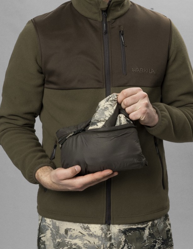 Harkila Mountain Hunter Expedition reversible down - двусторонняя пуховая жилетка