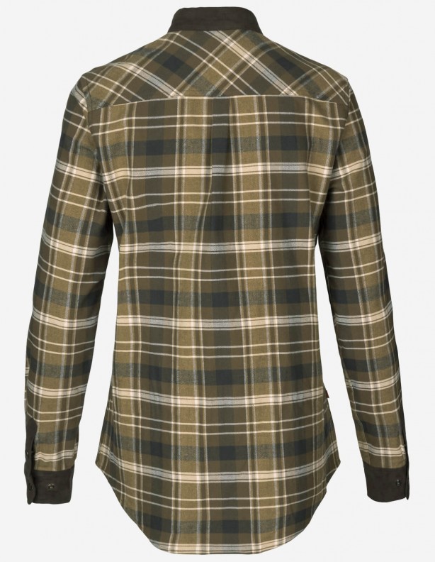 Aivak L/S shirt Women antique bronze - chemise en coton épais