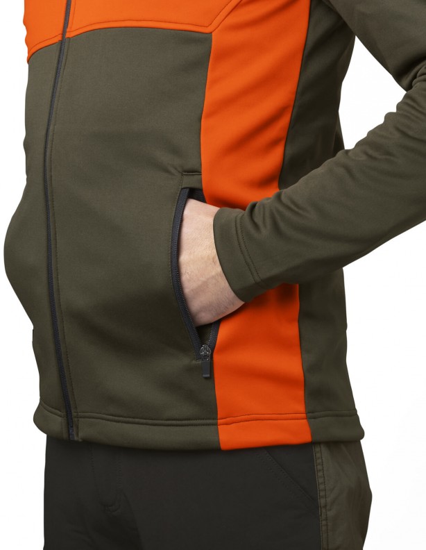 Seeland Elliot Hi-Vis orange - мужской тонкий флис