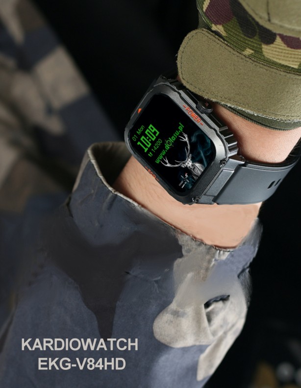 Kardiowatch EKG-V84HD czarny pasek
