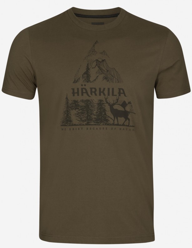 Harkila Nature S/S vert saule - T-shirt d'été 100% coton
