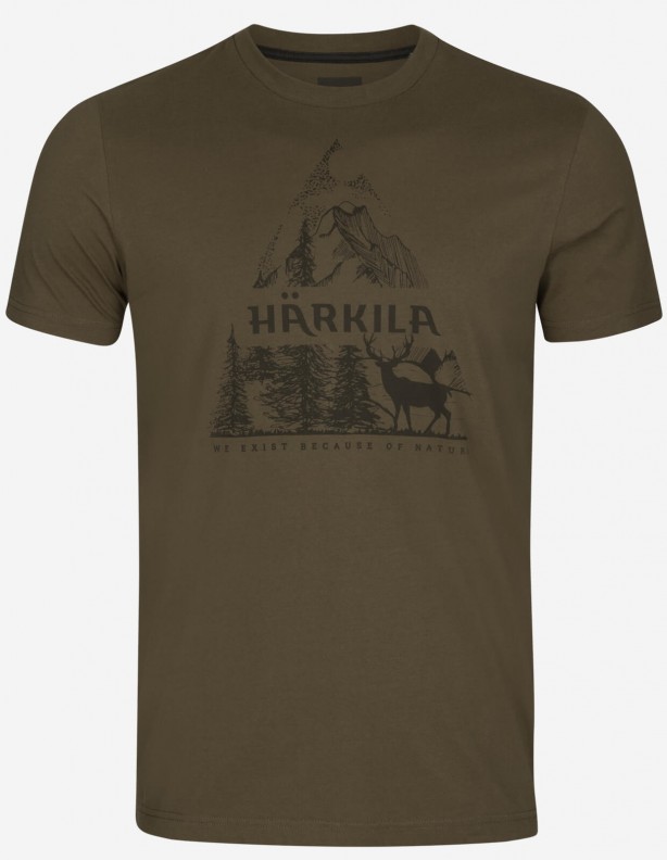 Harkila Nature S/S willow green - letnia koszulka 100% bawełna