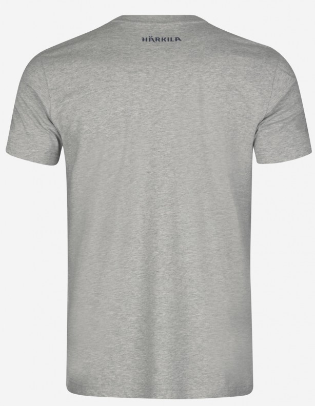 Harkila Modi Melange S/S light grey - letnia koszulka 100% bawełna