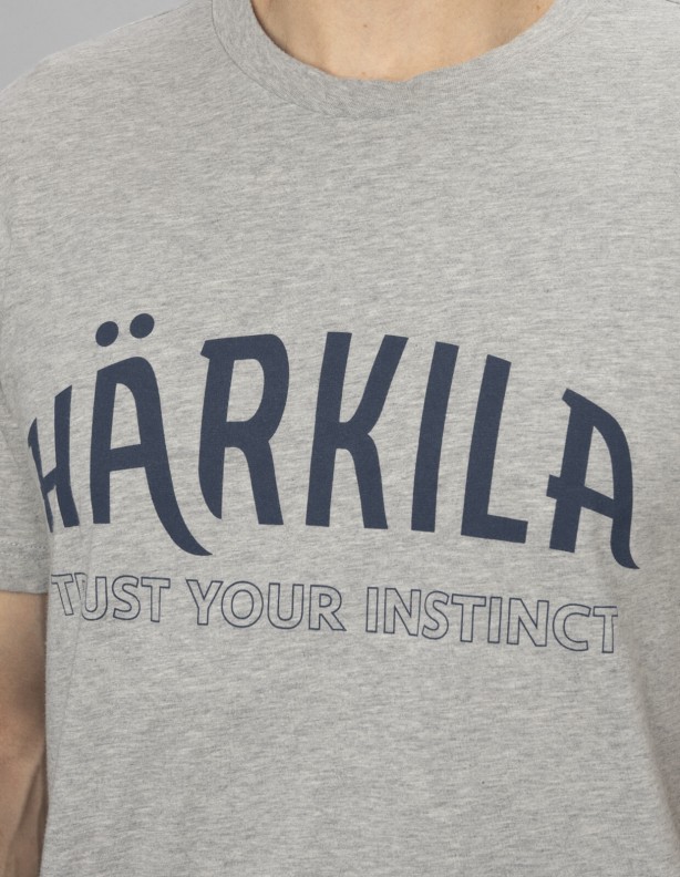 Harkila Modi Melange S/S light grey - letnia koszulka 100% bawełna