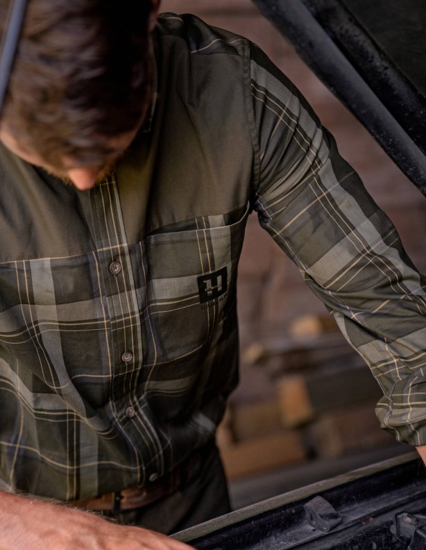 Anker willow green - long sleeve shirt