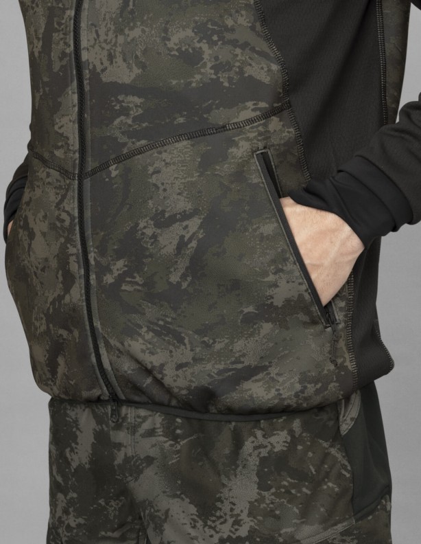 NOCTYX camo AXIS MSP®Black/Black - Harkila fleece jacket.