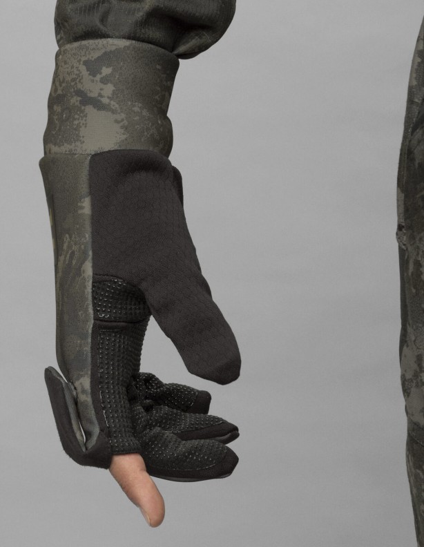 Noctyx camo AXIS MSP®Black/Black - rukavice s odnímatelnými prsty