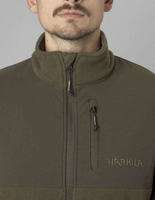 Fjell fleece light willow green - hrejivé rúno Harkila
