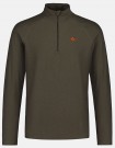 CoolDry Ms Half-Zip Moss Brown - t-shirt technique à manches longues