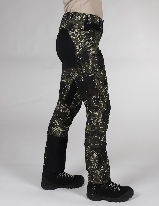 Chaser Ws Stretch Alaska BTF camo - pantalon softshell pour femme pour l'été