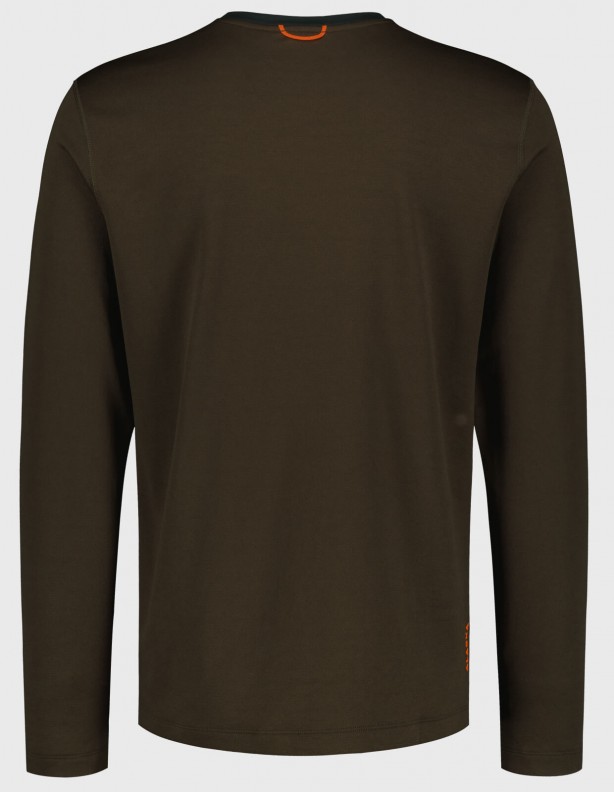 CoolDry MS LS Brown - technické tričko s dlhým rukávom