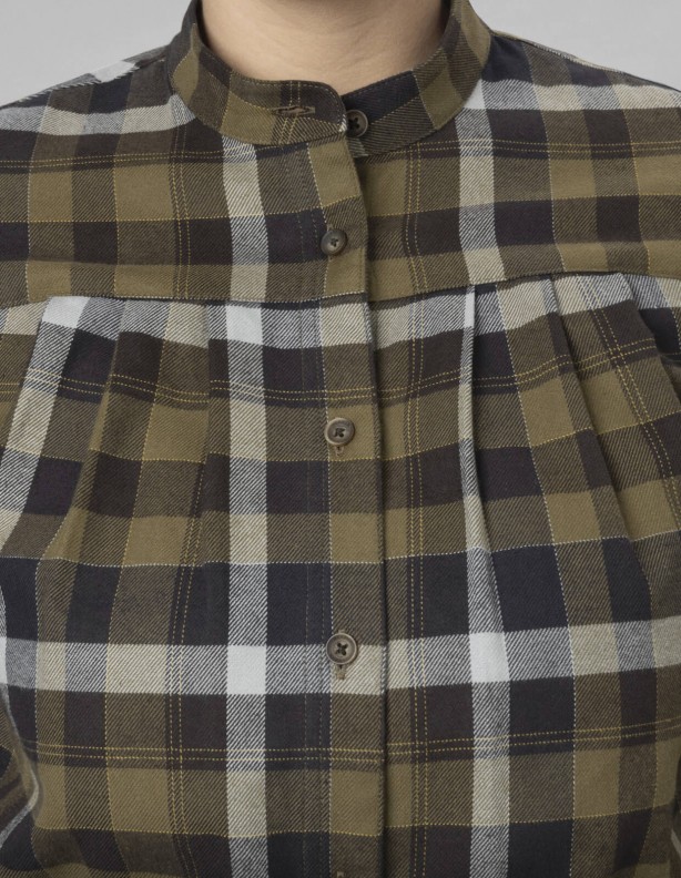 Sigrid L/S Women weidengrün/phantom - Flanellhemd für Dian
