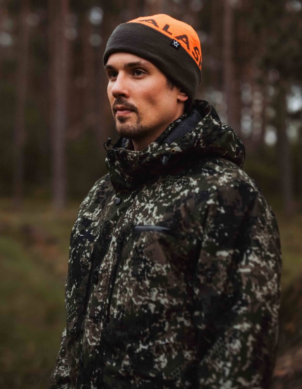 Reversible Beanie brown-orange - dwustronna czapka z wełną merynosa
