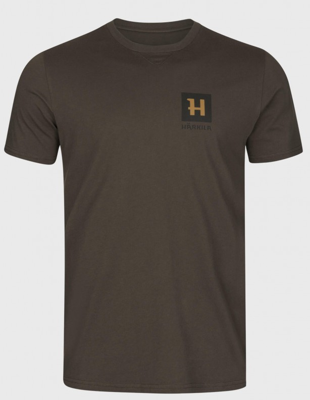 Harkila Gorm shadow brown - letní tričko 100% bavlna