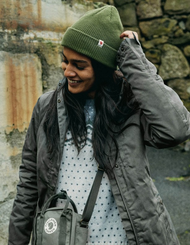 Tab Hat Kaperngrün - Strickmütze Fjallraven